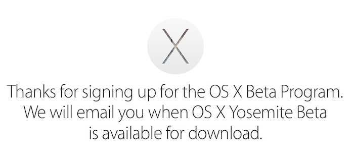OS X Yosemite : inscrivez-vous pour la bêta disponible cet été
