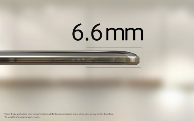 Samsung Galaxy Tab S : 6,6 mm d'épaisseur