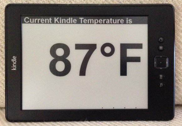 Transformez votre Amazon Kindle en un thermomètre