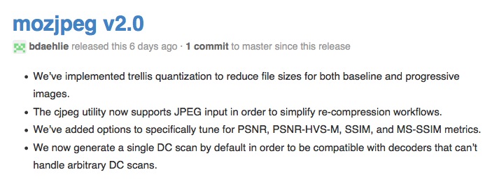 Mozilla lance une amélioration de JPEG Encoder