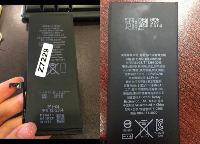 Batteries de l'iPhone 6