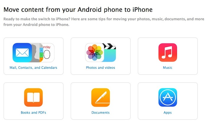 Apple veut vous aider à passer de Android à l'iPhone