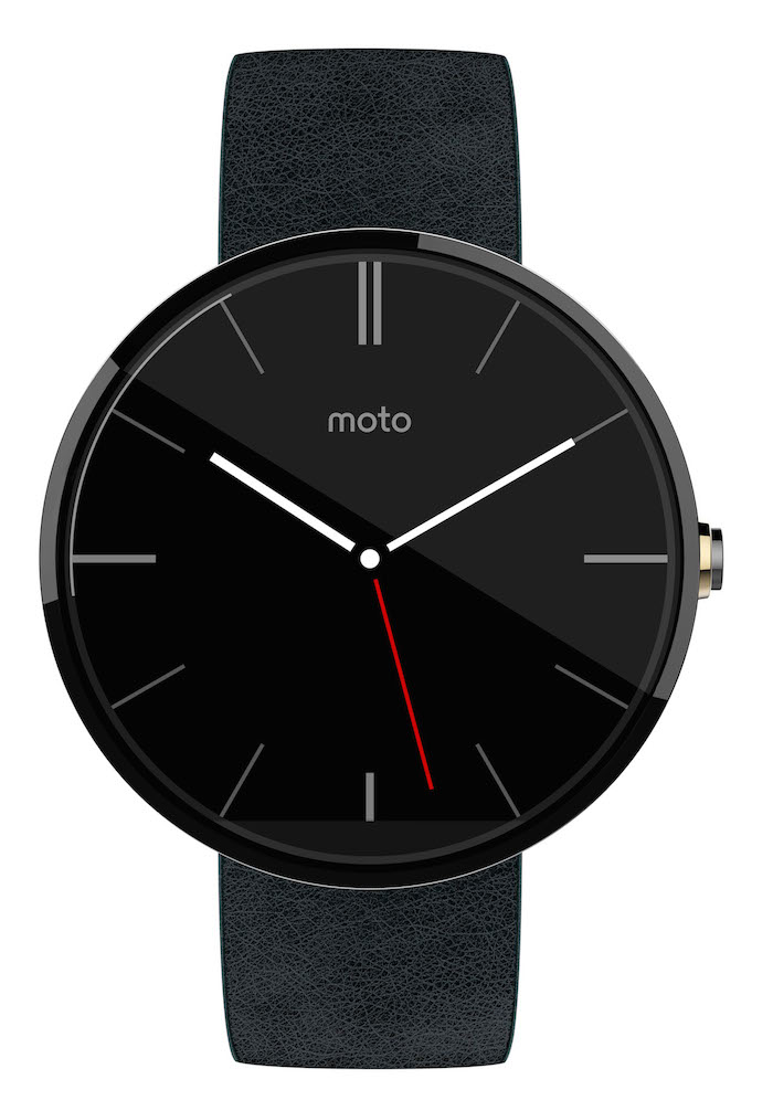 moto 360 front black