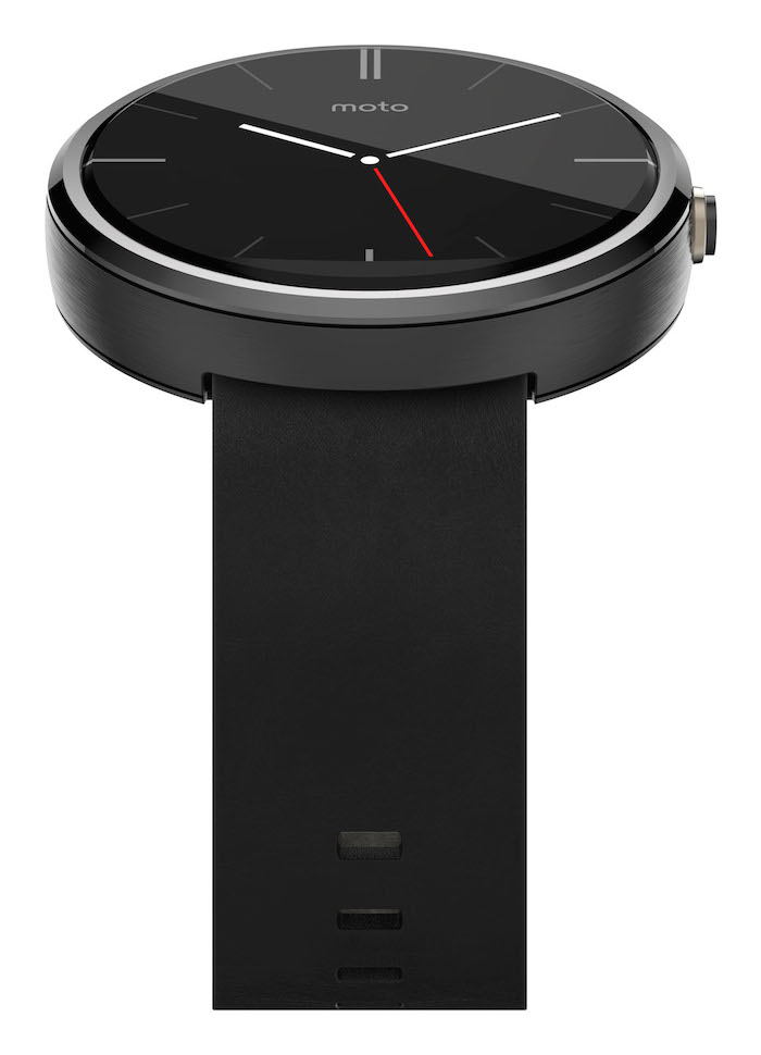moto 360 front tilt black