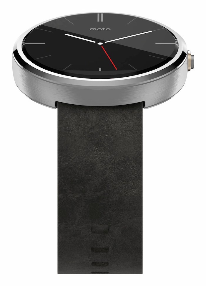 moto 360 front tilt gray
