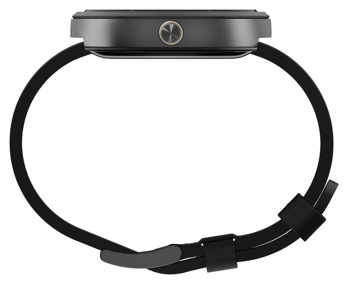 moto 360 side view black