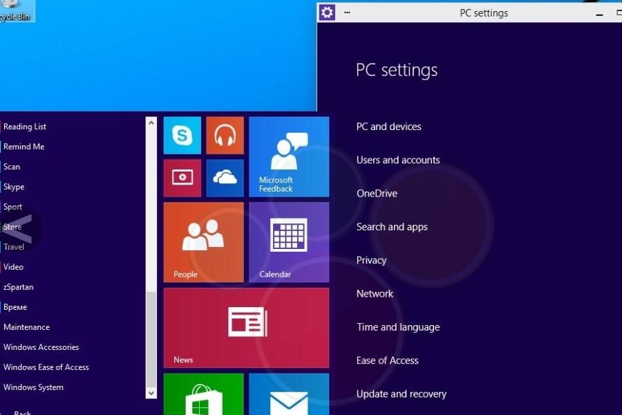 Windows 9 - application en mode fenêtrée