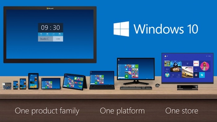 Windows 10 : One product family. One plateform. One store