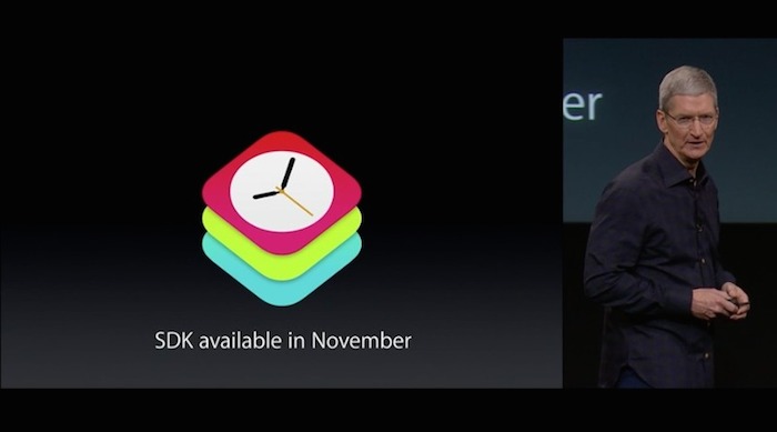 Apple annonce que le SDK pour l'Apple Watch sera lancé en novembre