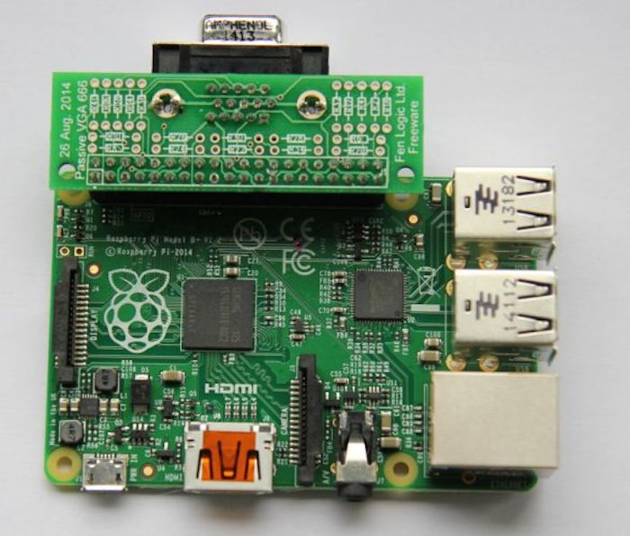 Raspberry Pi Model B+ : il peut gérer deux écrans avec un adaptateur VGA