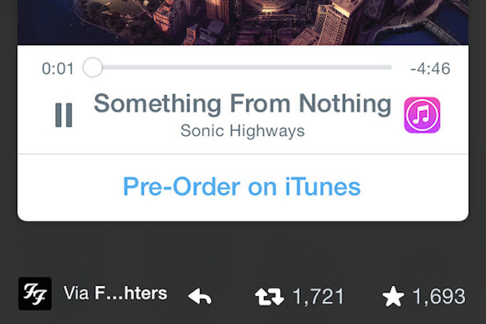 Twitter vous permet de diffuser de la musique depuis votre timeline
