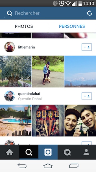 Instagram Explorer : photos