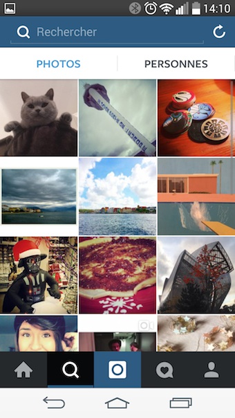 Instagram Explorer : personnes