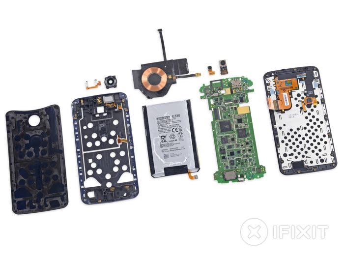 Le Nexus 6 en pièces détachées