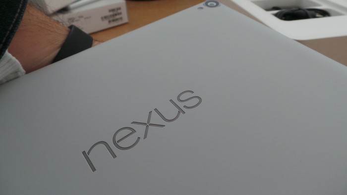 Nexus 9 : arrière de la tablette