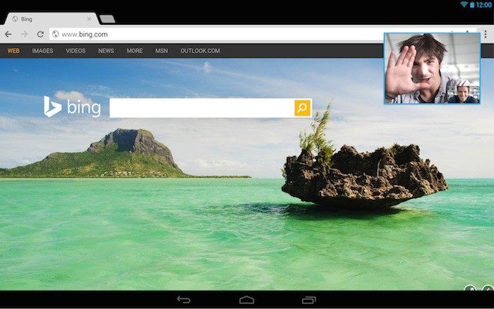 Skype sur Android vous permet de maintenir un contact visuel en multitâche