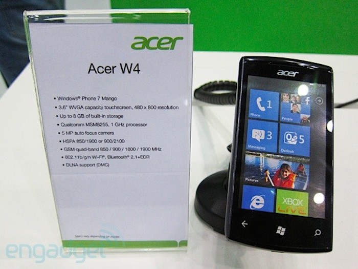 Acer pourrait revenir sur le devant de la scène avec Windows Phone
