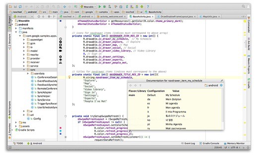 Android Studio 1.0 : édition intelligente du code