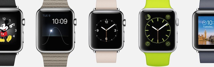 Apple Watch : multiples cadrans