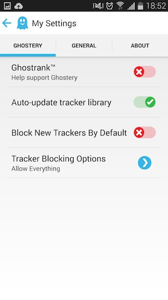 Ghostery Privacy Browser : Ghostrank