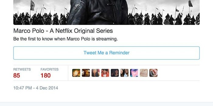 Netflix teste une fonctionnalité de rappel par tweet