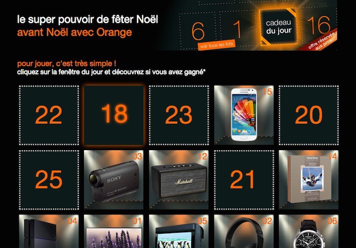 Orange fait son calendrier de l’avent