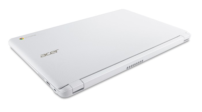 Acer Chromebook 15 : vue de dessus