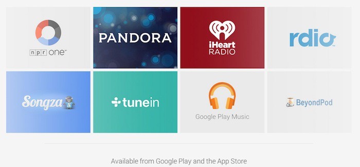 Google Cast For Audio : applications compatibles