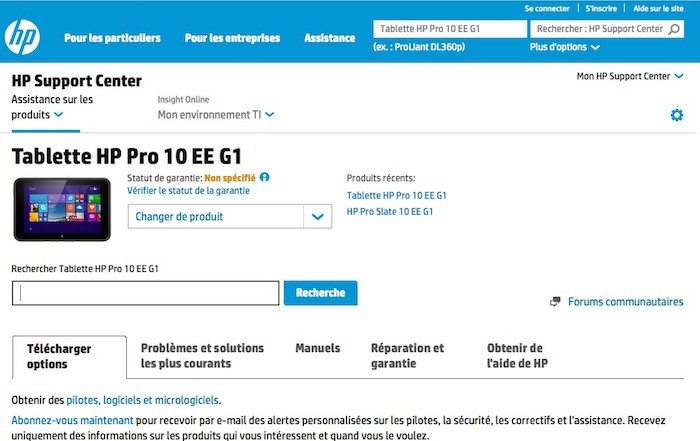 HP Pro Tablet HP 10 EE G1