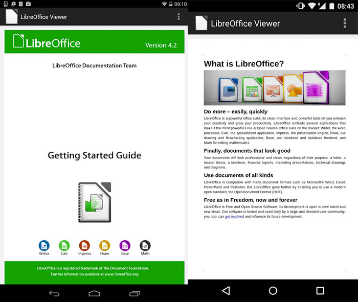LibreOffice Viewer pour Android arrive sur le Play Store