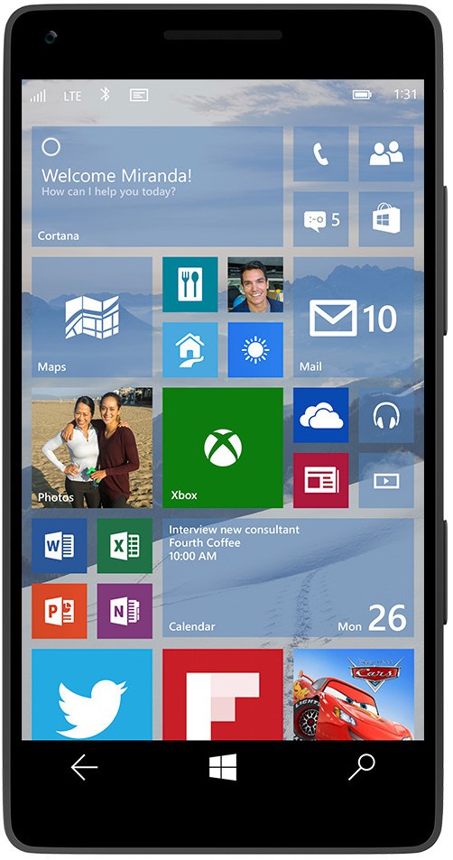 Windows 10 pour les smartphones