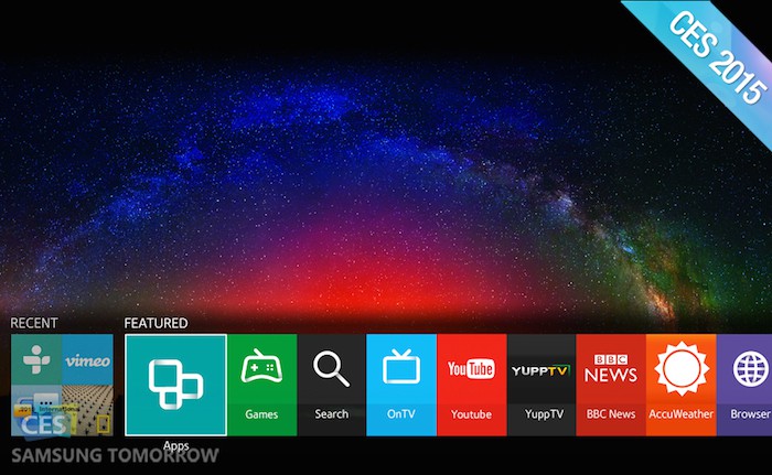 Samsung va utiliser Tizen à travers toute sa gamme de Smart TV 2015