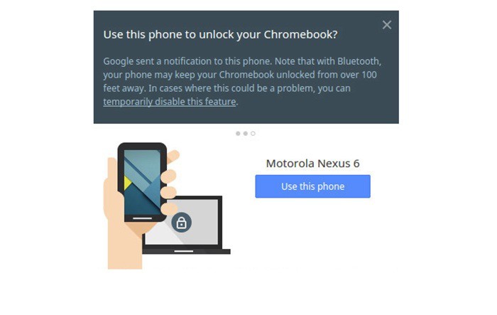 Vous pouvez déverrouiller un Chromebook avec un smartphone Android