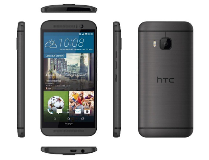 HTC One M9 : modèle bronze gris