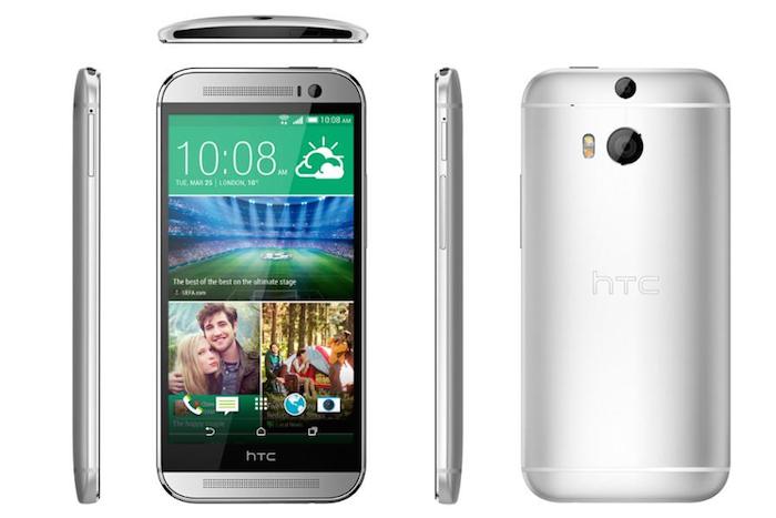 Le HTC One M8 affiche 10:08 sur les images de presse