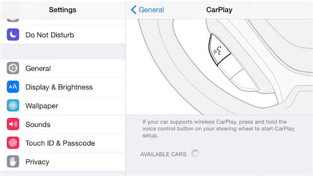 CarPlay wireless