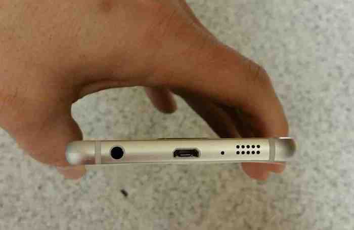 Galaxy S6 : vue de dessus