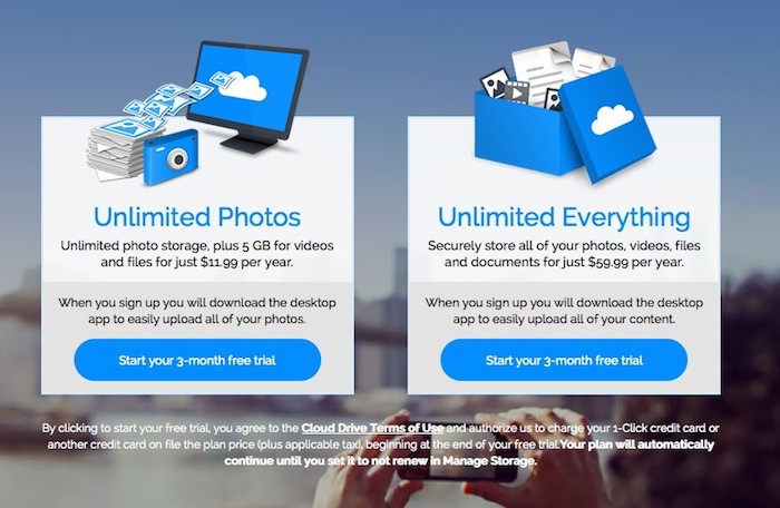 Amazon Cloud Drive illimité pour 60 euros