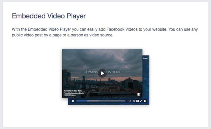Facebook permet l'intégration des vidéos à l'instar de YouTube