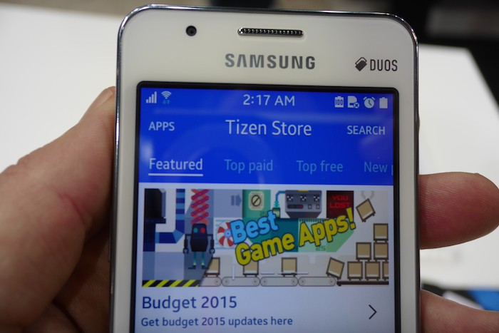Samsung Z1 : Tizen App Store