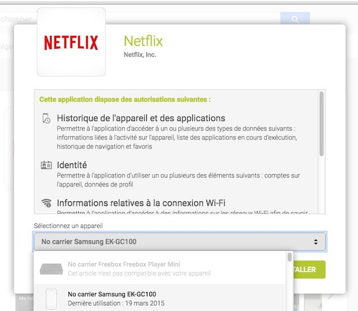 Installation de Netflix impossible sur la Freebox Mini 4K
