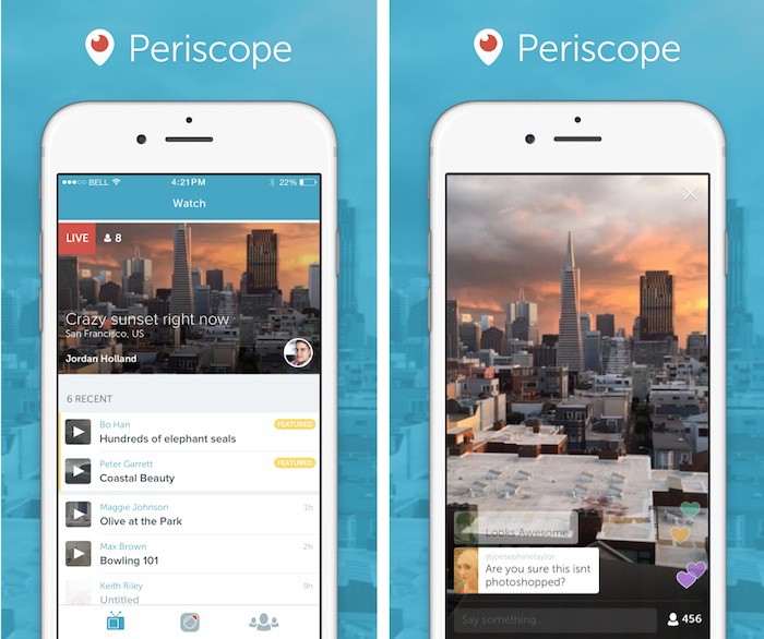 Twitter Periscope : le streaming vidéo possible