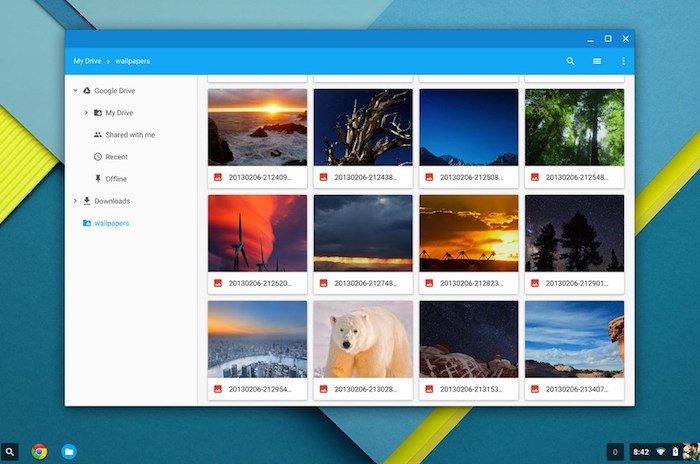 Chrome OS : conception Material Design pour l'application Fichiers