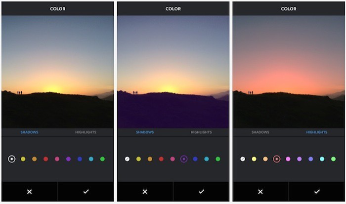 Instagram filtre Color
