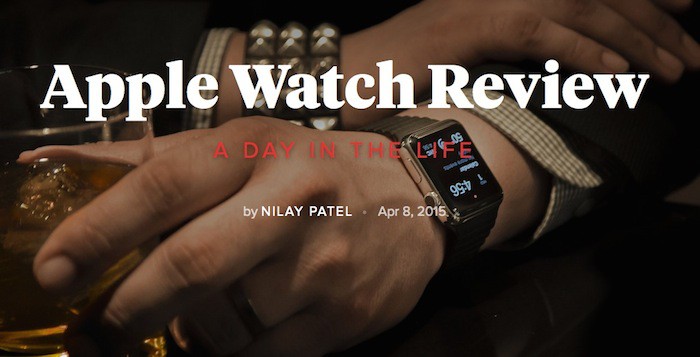 Test de l'Apple Watch : The Verge