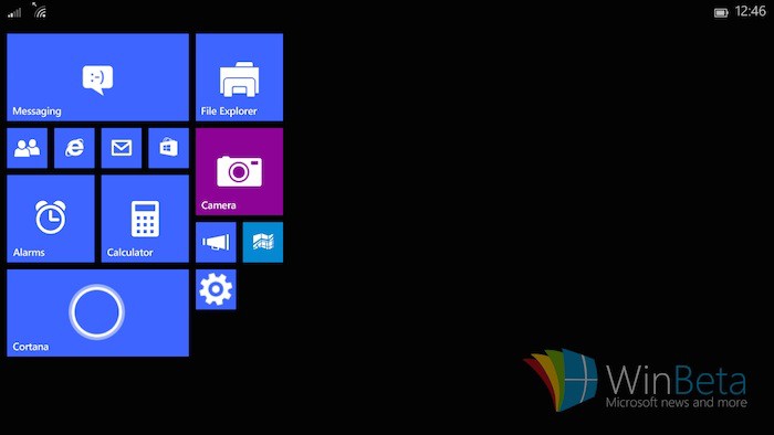 Windows 10 sur le petit écran d'une tablette