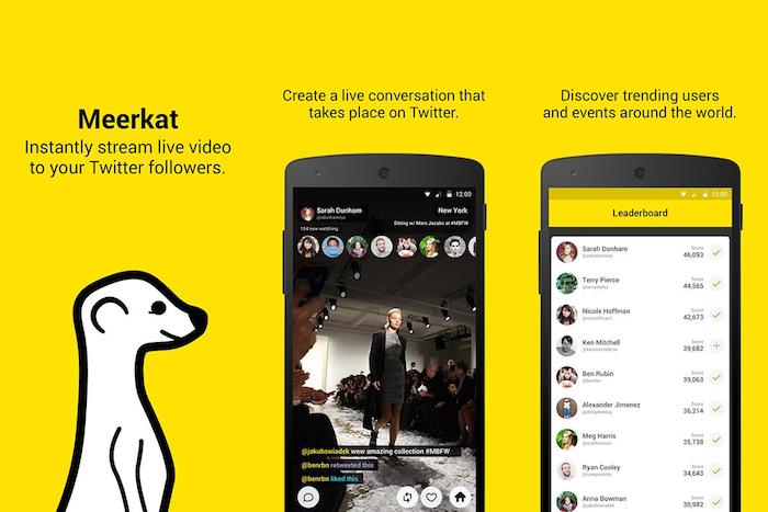Meerkat arrive enfin sur le Google Play Store
