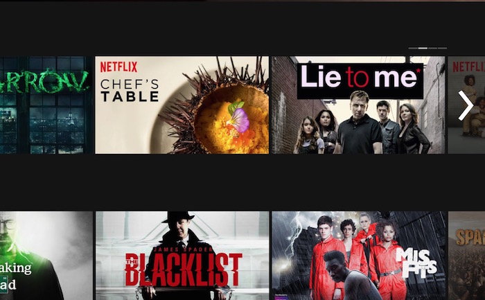 Nouveau défilement sur Netflix