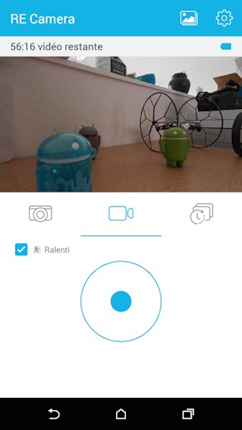 HTC RE Camera : possibilité de capturer depuis l'application