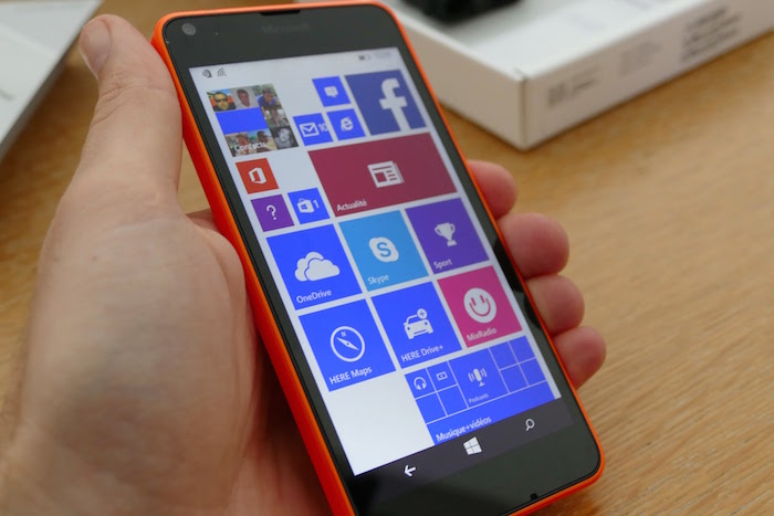 Lumia 640 : vue de face